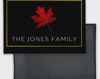 Maple Leaf - Personalized Welcome Mat