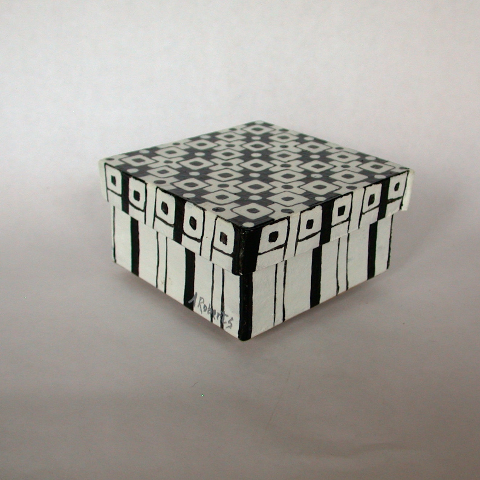 Graphic Black and White Decorative Storage Box, Jewelry Gift Box