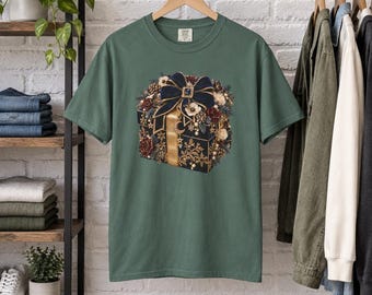 Ornate Gothic Floral Vintage Gift Box T-Shirt