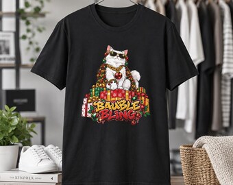 Christmas Cat Daddy Bauble Bling Funny shirt