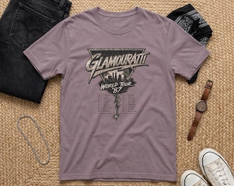 Glamouratti World Tour 87 Band Tee | Vintage Rock Tour Shirt