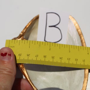 Plato para baratijas con forma de concha de almeja forrado en oro, soporte para joyas perlado