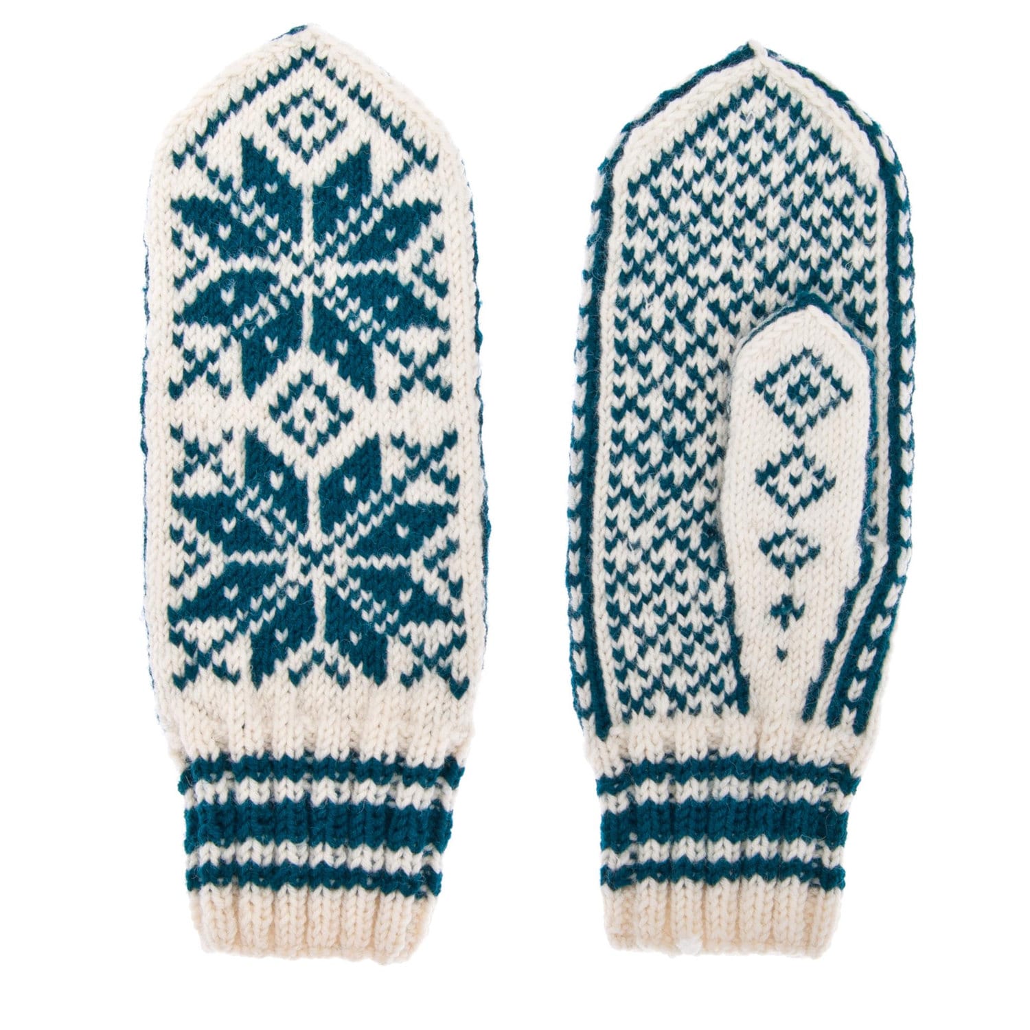 Mittens in Norwegian Selbu pattern hand knit from merino wool Etsy