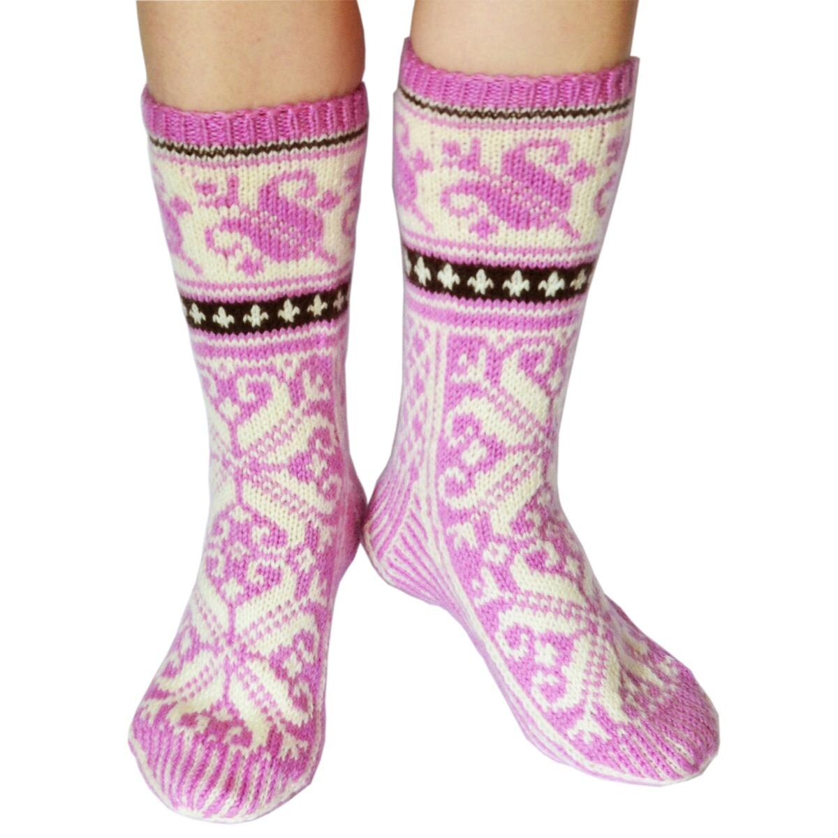 SALE 40 OFF Norwegian Selbu Socks handknit Warm Socks Etsy