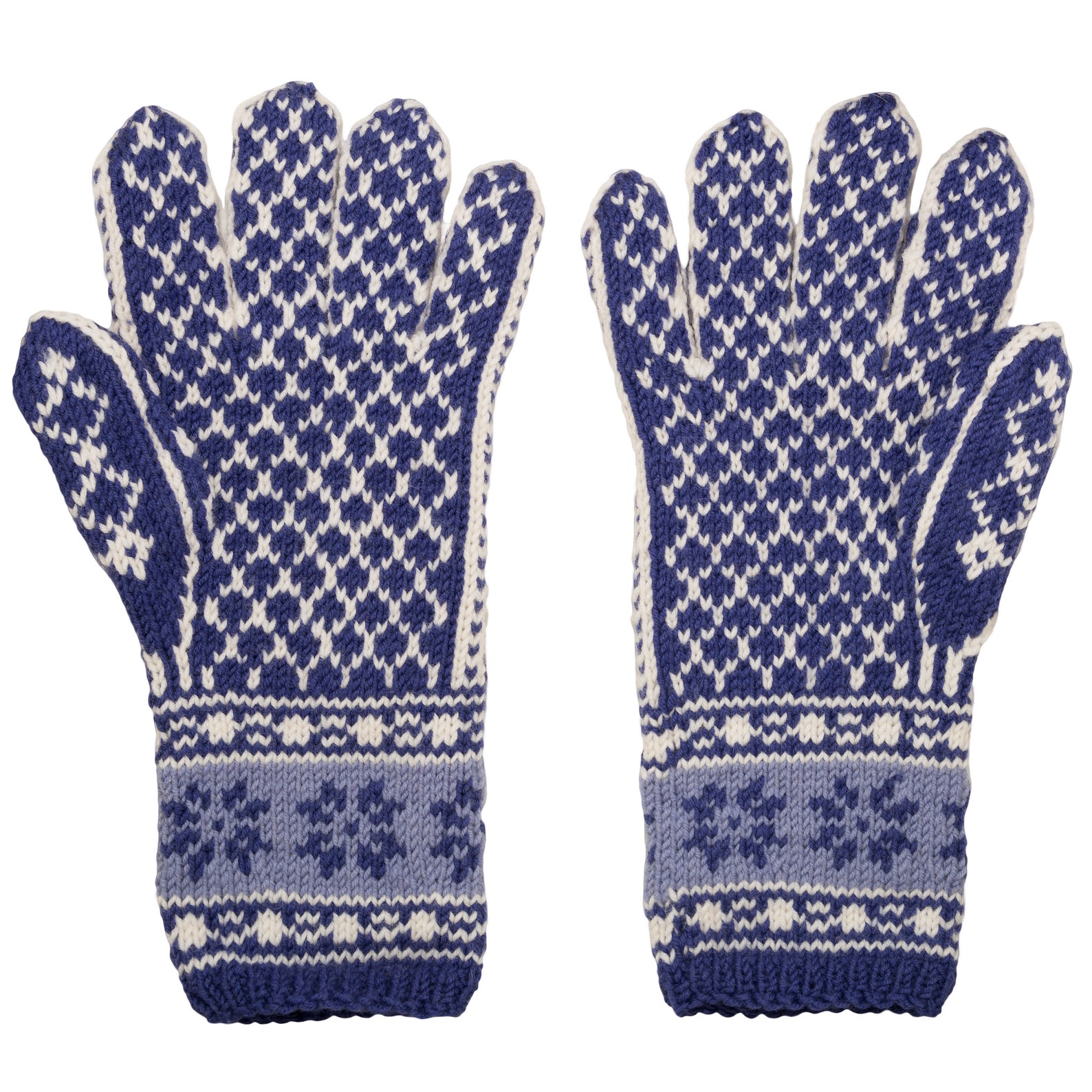 Gloves From Warm Merino Wool Norwegian Selbu Design Handmade Etsy