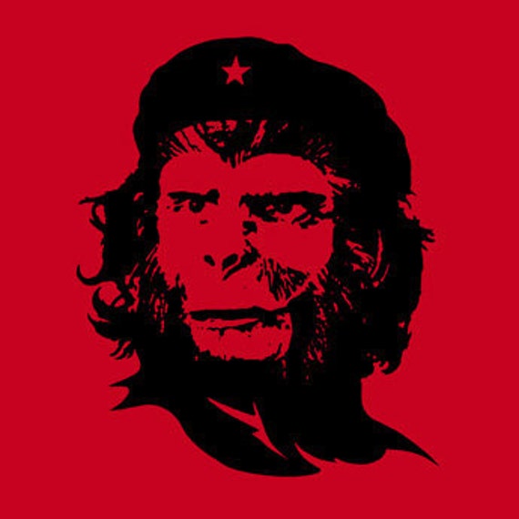 CHE GUEVARA Tshirt funny tshirt planet of the apes mens tshirt political tshirt sci fi (available on crewneck sweatshirts and hoodies) - 5XL