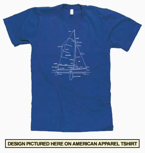 SAILBOAT TSHIRT Sailing Boat Cool T Shirt Cool Sail Boat
