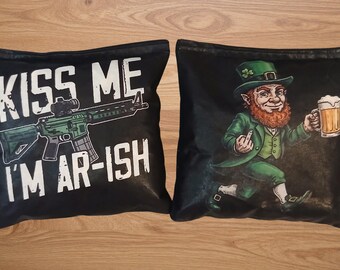 Bésame, soy AR-Ish, bolsas de Cornhole irlandesas