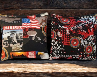 Bolsas de Cornhole del Cuerpo de Marines de los Estados Unidos