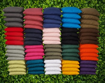 Bolsas de Cornhole de COLOR SÓLIDO rellenas de maíz