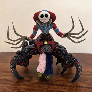 Chapter 5 Inspired Horror Game Plush, Jester Spider Plush, Gamer Gift, Horror Game Character Doll, Creepy Cute Monster Plush, 1006 Doll