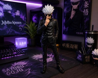 Satoru Gojo Figure, Hand-Painted 3D Printed Anime Statue, Jujutsu Kaisen Collectible, Otaku Gift