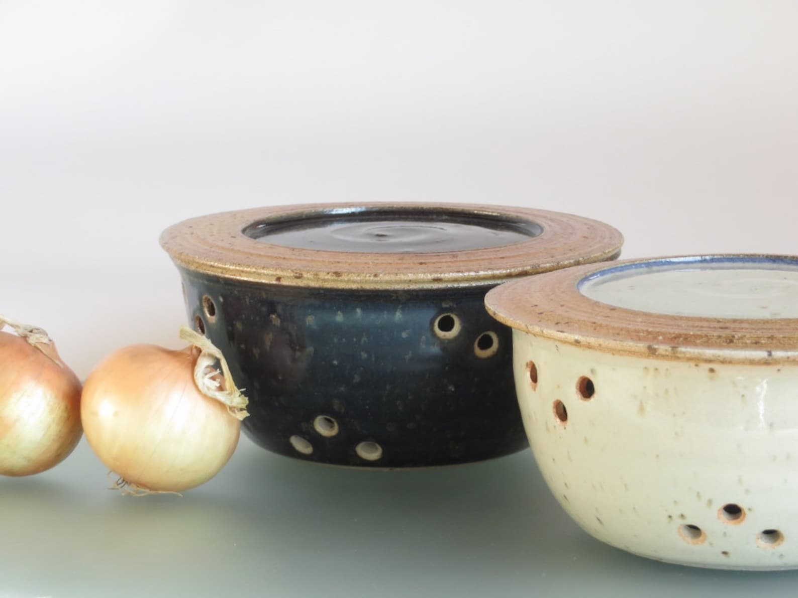 Garlic Keeper Onion Storage Garlic Jar With Lid Ceramic Garlic Etsy