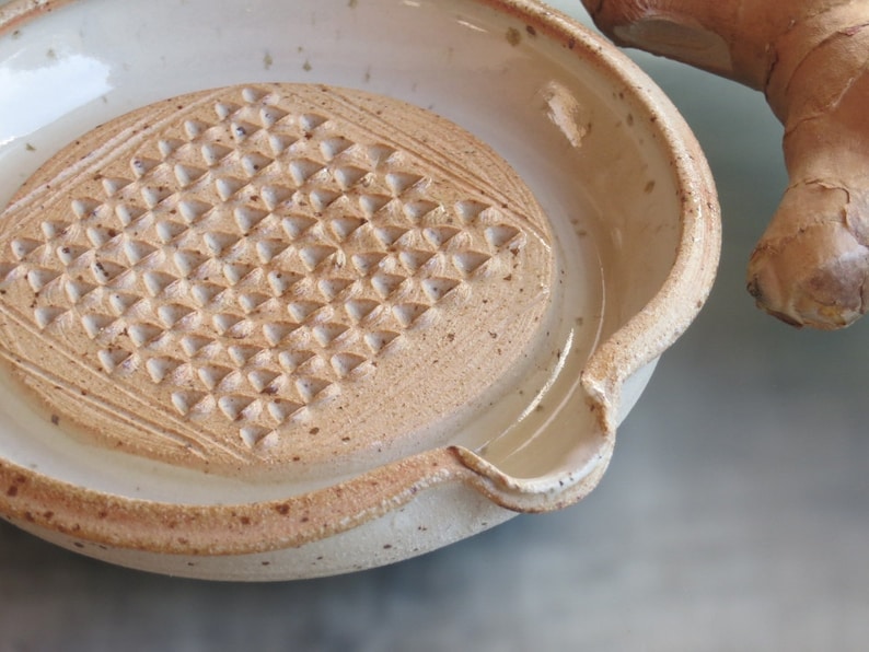 Ginger grater ceramic ginger garlic grating dish ceramic Etsy