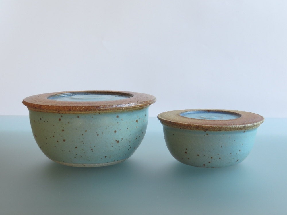 Cuenco de cerámica con tapa turquesa cerámica cerámica tapar | Etsy