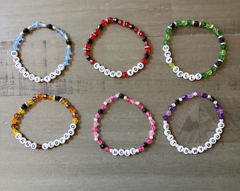 Hudson Williams Quotes Bracelet | Heated Rivalry Shane Hollander | Hollanov Fandom Jewelry | Game Changers | Handmade Beaded Bracelet