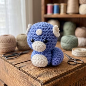 Kombination 3 Typ Drakeorm Virkmönster Drakeorm Amigurumi PDF, Söt Fantasiorm Virkad Docka, Kawaii Mytisk Varelse Plysch DIY