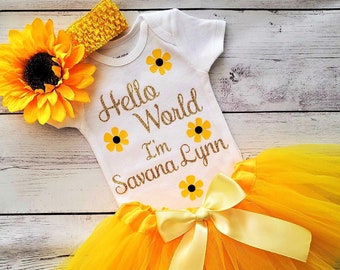 infant sunflower costume