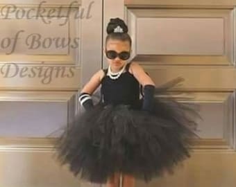 Black Tutu Dress, Black Toddler Formal Dress, Black Flower Girl Dress