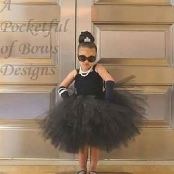 Black Tutu Dress, Black Toddler Formal Dress, Black Flower Girl Dress