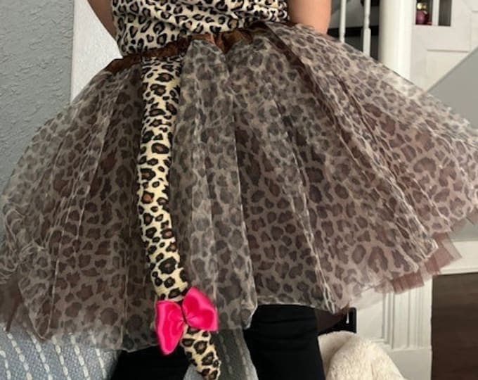 Cheetah Cat Tutu Costume Toddler Girl Halloween Costume Etsy