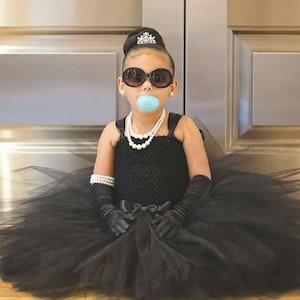 Girls Black Tutu Dress, Flower Girl , Toddler Formal, Birthday