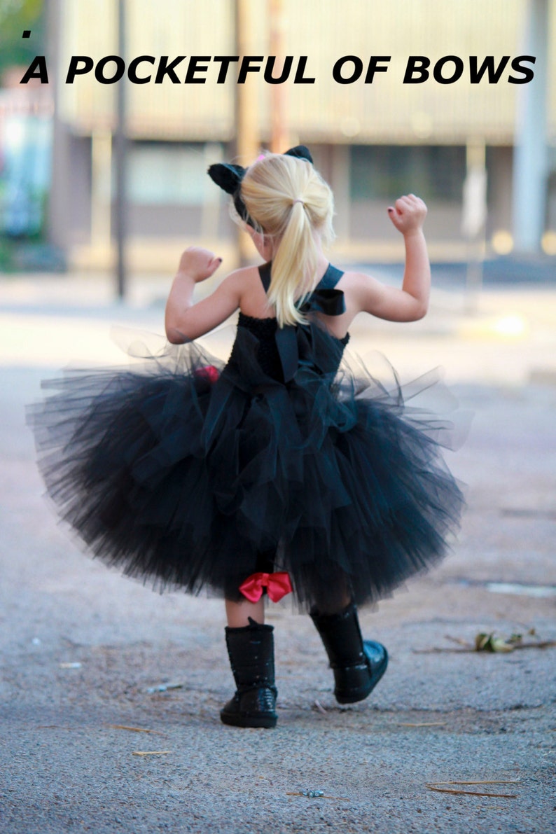 Black Cat Tutu Dress Costume Girls Cat Costume Toddler Girl Etsy