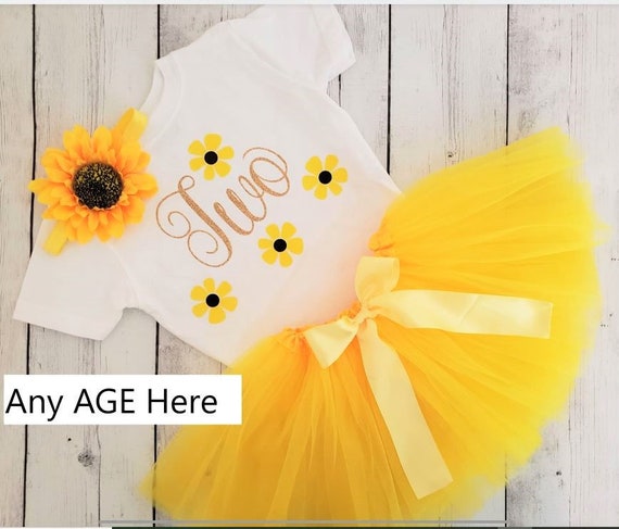 sunflower tutu for baby