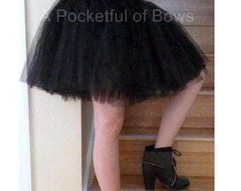 Black Tutu Skirt, Teen and Girls Sizes