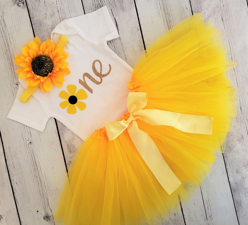 sunflower tutu for baby