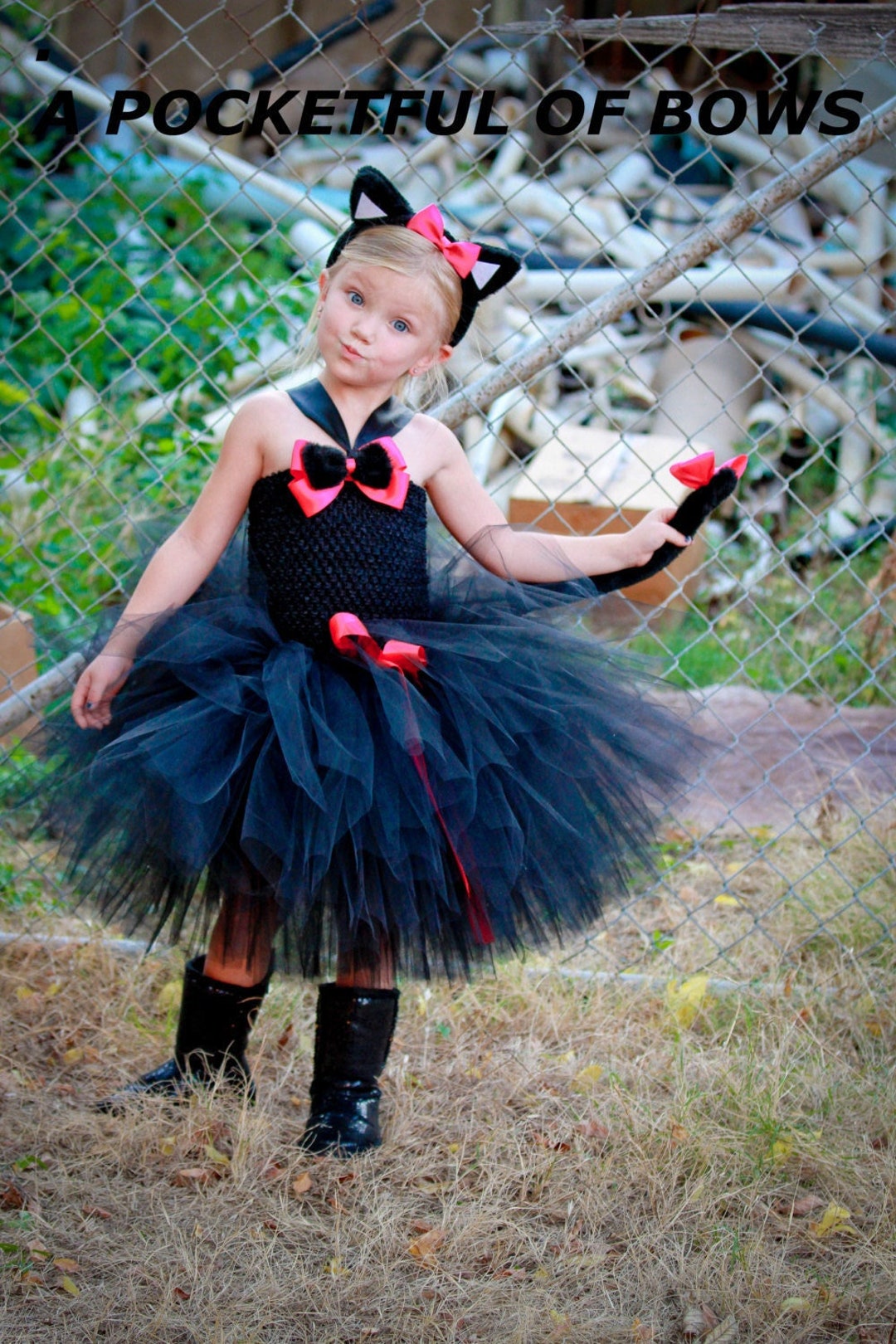 Black Cat Costume Girls Cat Costume Toddler Girl Halloween Etsy