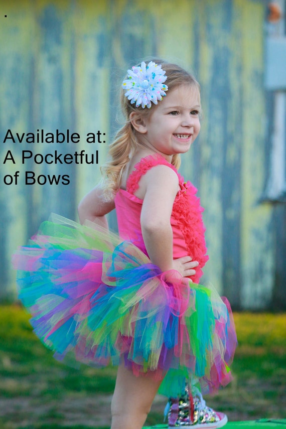 child rainbow tutu