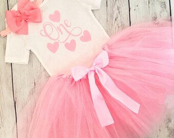 Sweet Heart Birthday Tutu Outfit, Girls Ages 1-5