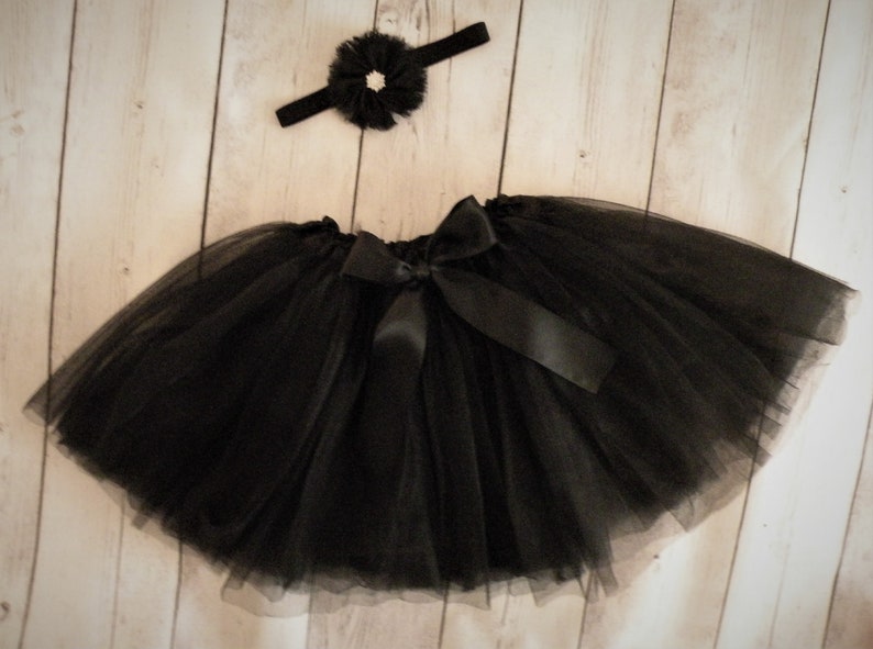 Black Tutu Skirt Baby Toddler and Girls Birthday Tutu and Etsy