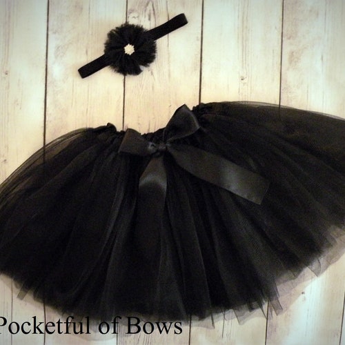 Black Tutu Skirt Baby Toddler and Girls Birthday Tutu and Etsy