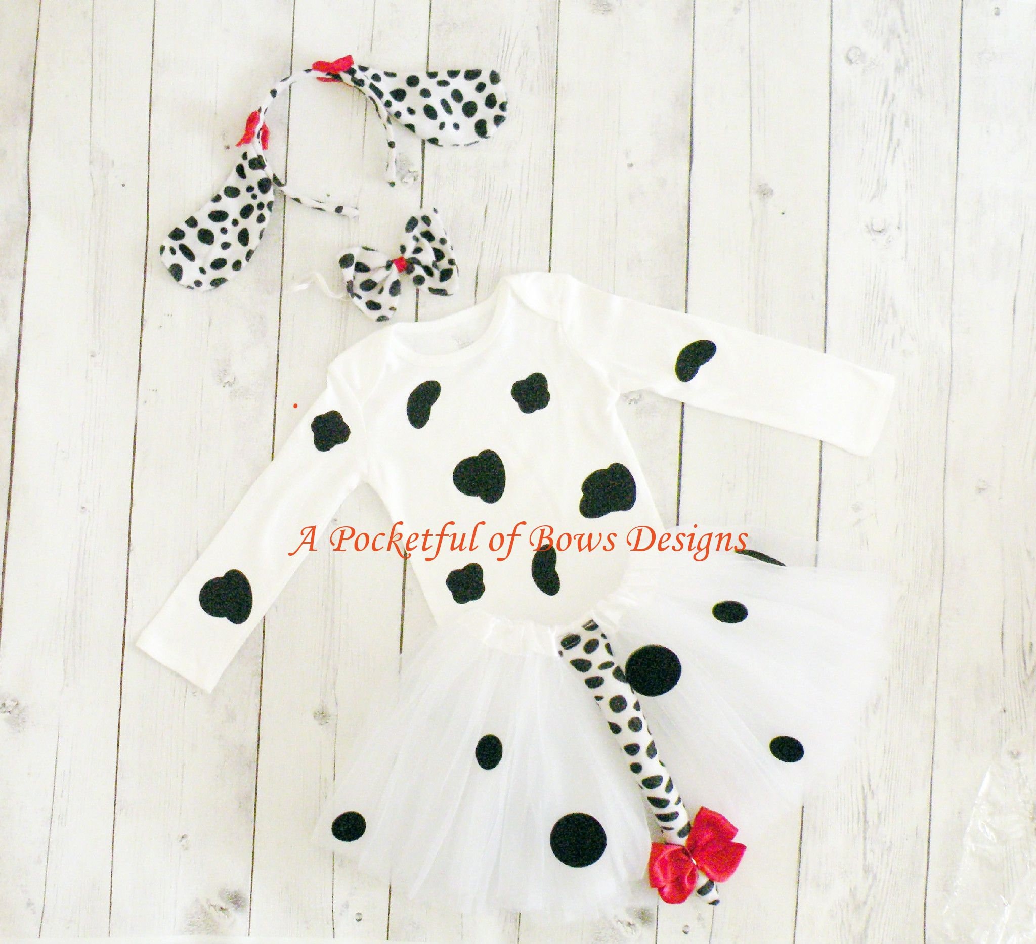 Dalmatian Costume, Toddler Girls Dog Tutu Costume, Puppy Girls Hallow…