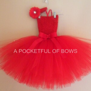 red tutu dress for baby girl
