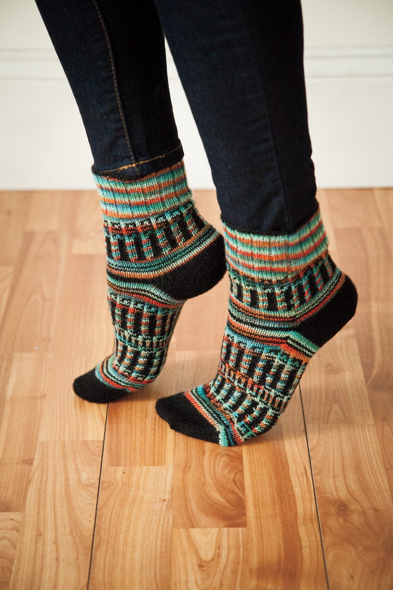 Sock Pattern for Knitting PDF Version Tree of Life Socks image 6