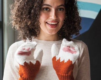 Kitty Mitties Knitting Pattern PDF Digital Download