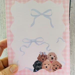 Notepad with Lab Dogs Stationary Gift for Dog Lovers To Do List