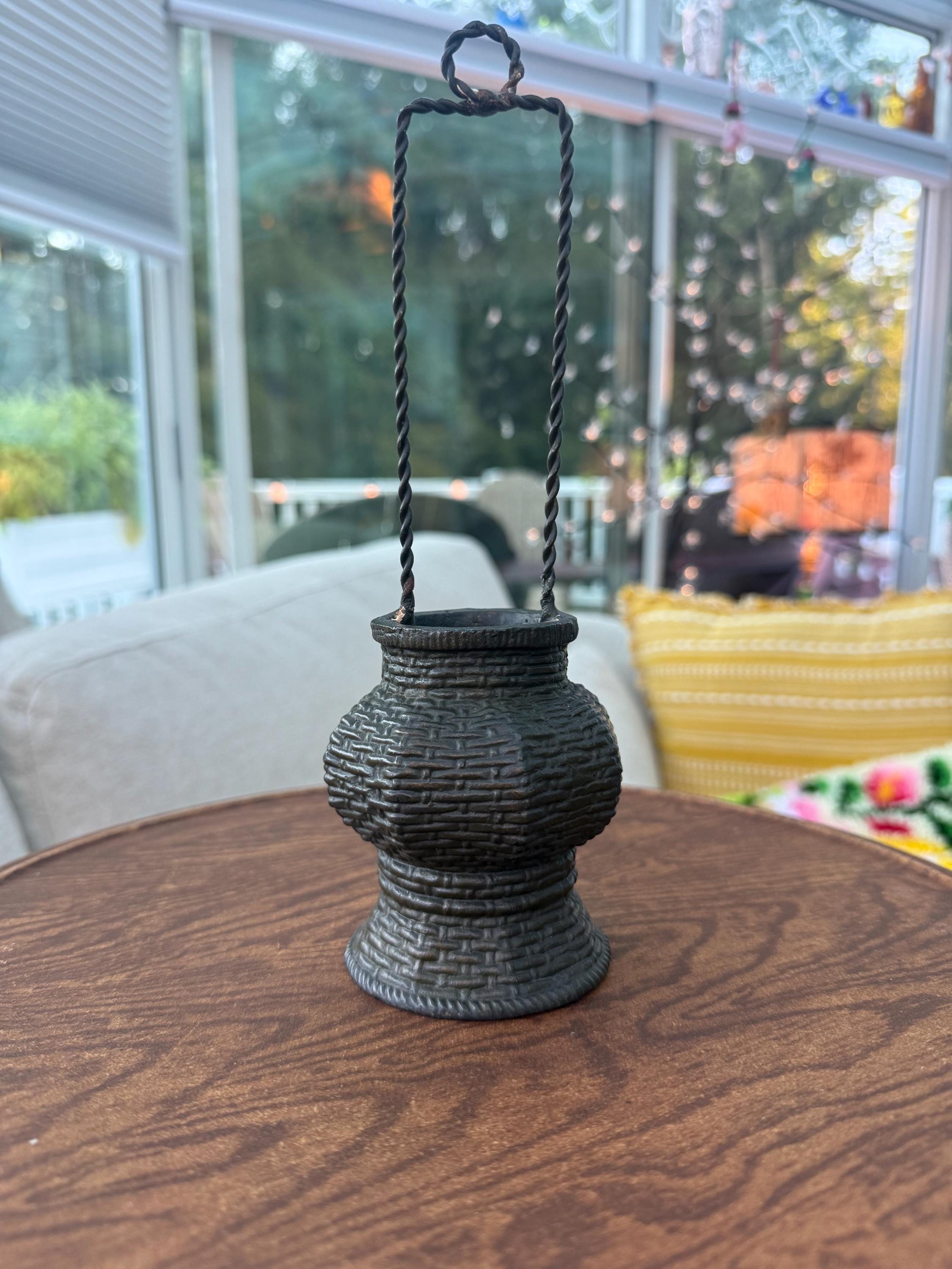 Vintage Japanese Cast Iron Planter - Etsy