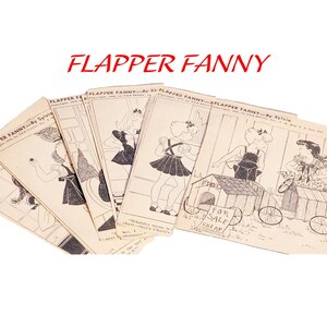 1930s Lot of Flapper Fanny Newspaper Comics 9 Assorted