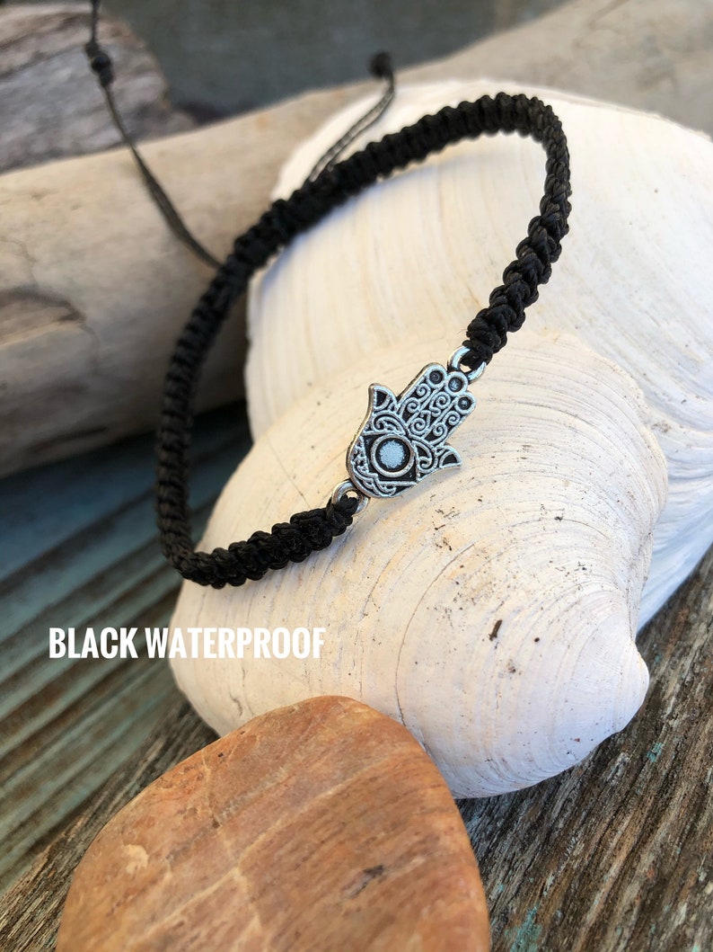MEN/'S HAMSA bracelet-Adjustable Macrame Bracelet-Spiritual bracelet-Hand of Fatima-Spiritual Bracelet