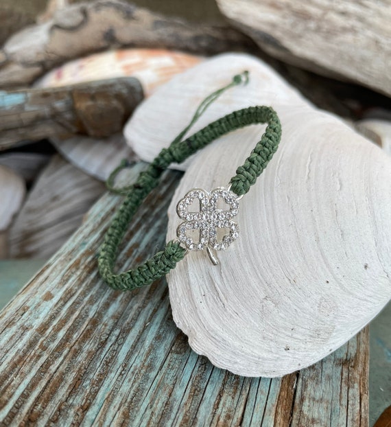 Irish Four Leaf Clover Bracelet