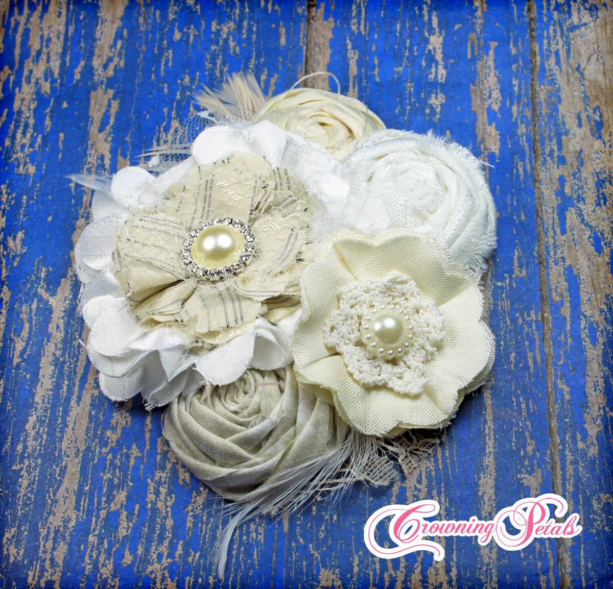 Wedding Bridal Hair Accessories Ivory White Cream Etsy
