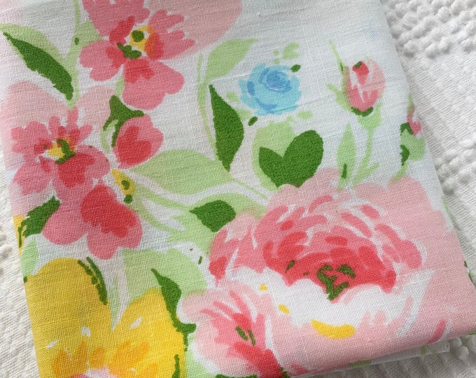 One Sweet Vintage Sheet Fabric Fat Quarter, NOS Vintage Sheet FQ