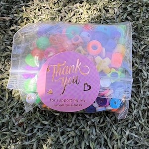 Colorful Polymer Bead Confetti Mix with String (20 inches)