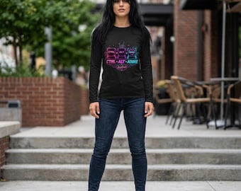 CTRL ALT ADORE Long Sleeve Shirt, Retro Computer Love Tee, Cyberpunk Graphic Shirt, Tech Lover Gift