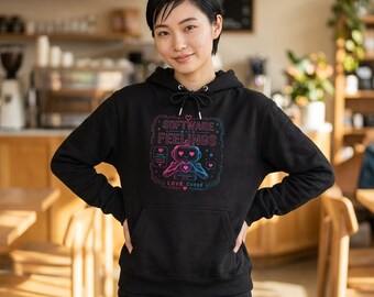 Software With Feelings Hoodie, Cute Robot Sweatshirt, AI Love Hoodie, Kawaii Tech Graphic Hoodie, Digital Romance Gift