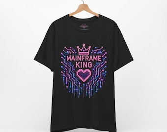 Mainframe King Shirt | Circuit Heart Tee | Cyberpunk Love T-Shirt | Tech Lover Gift | Geeky Romantic Shirt